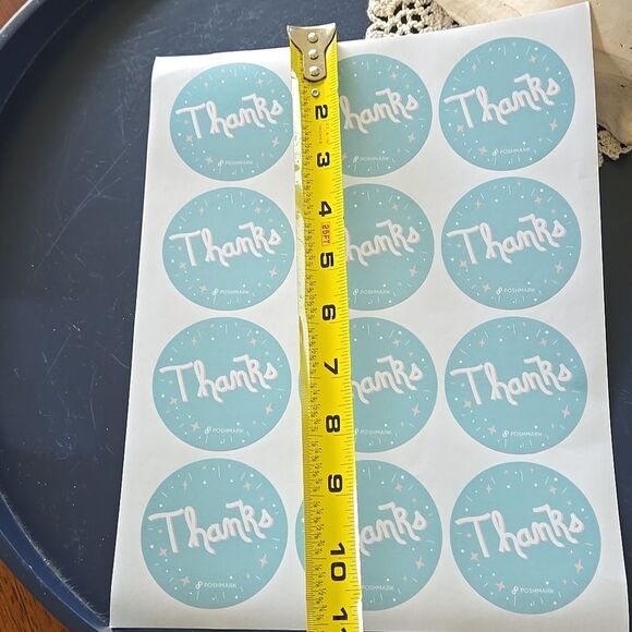POSHMARK posh stickers Thank You Blue poshfest poshfixings poshshow Swag Posher - Picture 8 of 14